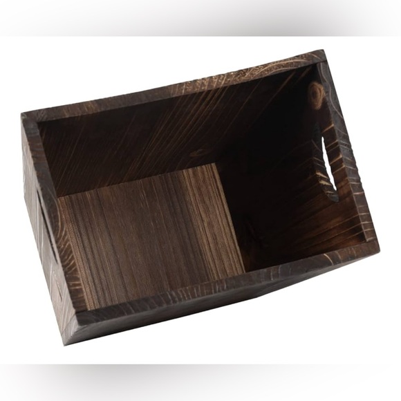 Mooace rustic wood wastebasket - Picture 2 of 10